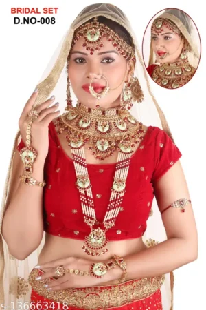Mateshwari art jewellery kundan bridal set